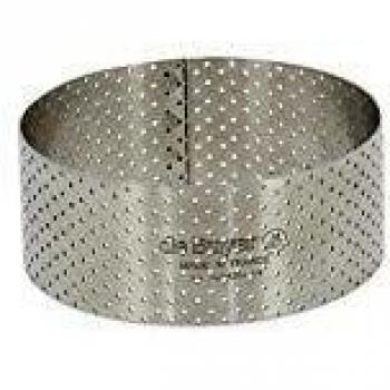 Rám na pečení de Buyer, perforovaný, průměr 28,5 cm, nerez