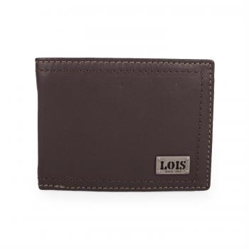 Cartera hombre LOIS de piel marrón