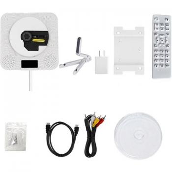 Système audio mural HD : lecteur CD/DVD + Bluetooth + radio FM + écran LED