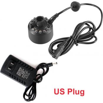 Ultrasonic Fish Tank Mist Maker with 12 LED Lights