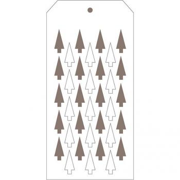 Baum-Muster Bastelschablone Kunststoff für Scrapbooking