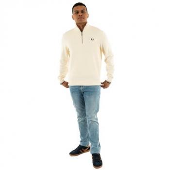 Felpa Fred Perry Con Zip Frontale
