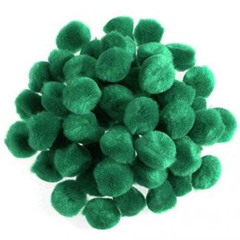 Trimits Green Pom Poms - 100 Count