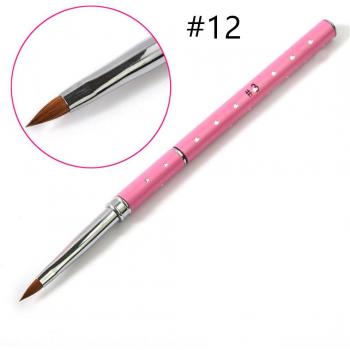 Pink Diamond Kolinsky Acrylic Nail Art Brush
