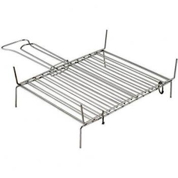 Graticola a 15 barre Filtex cromata liscia per arrosto carne alla brace