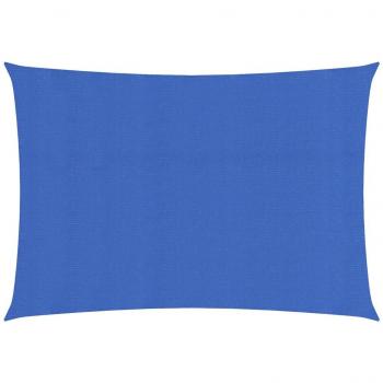 Sonnensegel 160 g/m² Blau 2x4,5 m HDPE