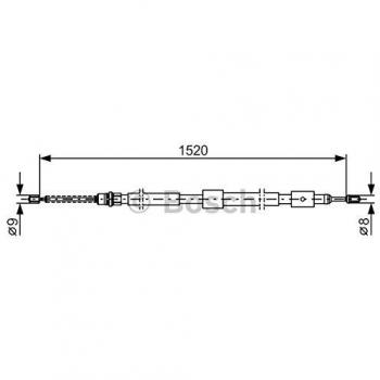 Bosch 1987477445 Brake Cable