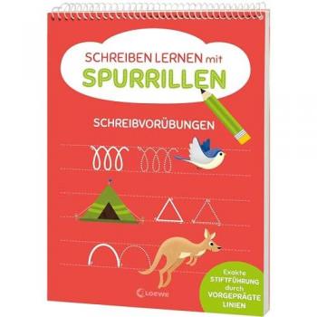 Schreiben lernen mit Spurrillen - Schreibvorübungen