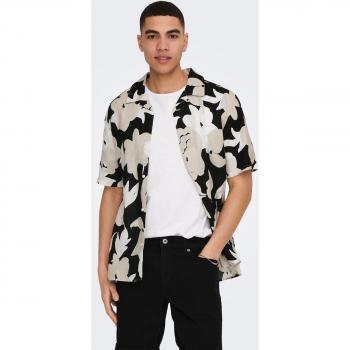 Cămași casual bărbați ONLY & SONS – bej
