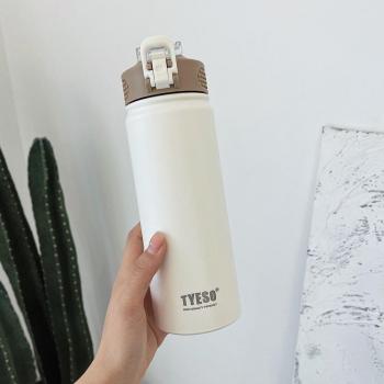 Insulated Stainless Steel Travel Mug with Straw - 530ml/750ml
