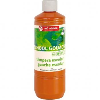 Bote de Témpera Escolar de 500 ml Art Creation Anaranjado
