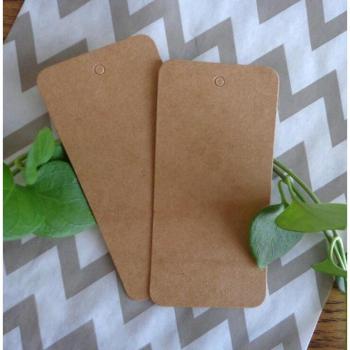 Retro Hang Tags, 100 pcs, 5x10 cm