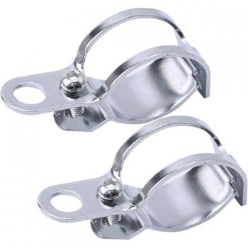 Motorcycle Turn Signal Relocation Bracket Fork Clamps - 2 pcs/set