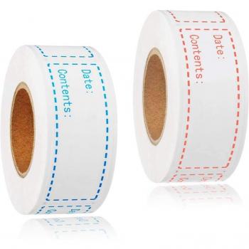 300 Pcs Removable Food Storage Labels 1 x 3 Inch for Freezer