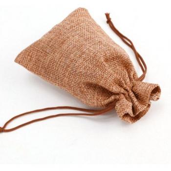 EcoFiber 10-Pack Jute Hessian Drawstring Pouches