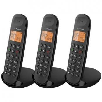 Téléphone fixe sans fil LOGICOM DECT ILOA 350 TRIO Noir