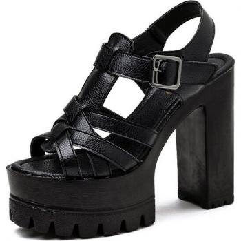 Gdgydh Women's Punk Style Platform Sandals