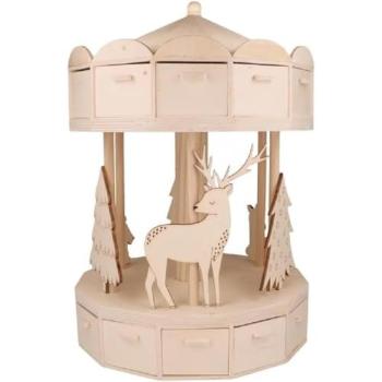 Calendrier de l’Avent « Noël Glacé » – Manège 41 × 28 × 28 cm