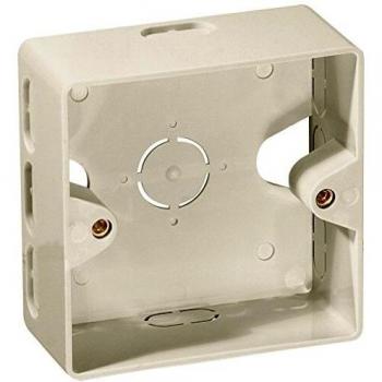 CAJA DE SUPERFICIE EQUIP PARA MONTAJE DE ROSETAS 125725 / 125762 / 125761 / 125772 COLOR BLANCO 125561