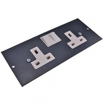 Dual Switch Socket 13A 250V Kenable Cavity Box