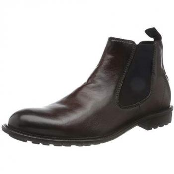 Botas Chelsea Bugatti 'Bonifacio' castaño/negro