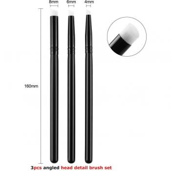 Flat/Angled Detailed Blending Brushes Set for Card Making