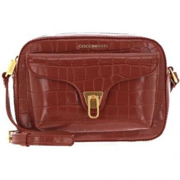 Sac à bandoulière en cuir brun Beat Croc