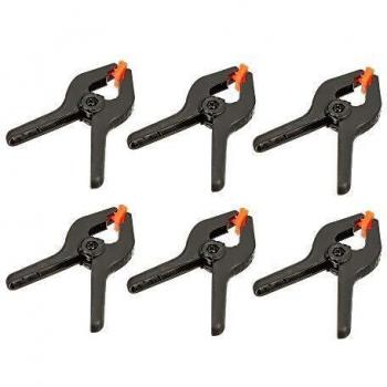 Blackspur Micro Spring Clamps Pack of 6 - Black