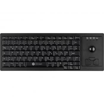 Keyboard Cleantype Xtra Roll con trackball USB in nero (DE)