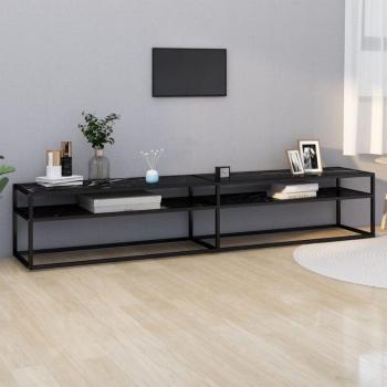 Mobile Porta TV Marmo Nero 220x40x40,5 cm