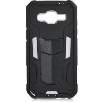 Cáscara Doble Capa Galaxy J2 – Protección Heavy Duty en Blanco