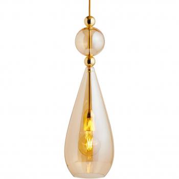 Lampada sospensione oro fumo Smykke L