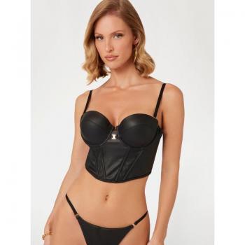 Bustier Imbottito in Similpelle Tania