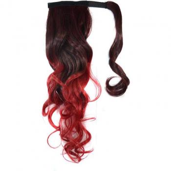 Jeedou-Cola de Caballo Sintético 45cm Estilo Bohemio