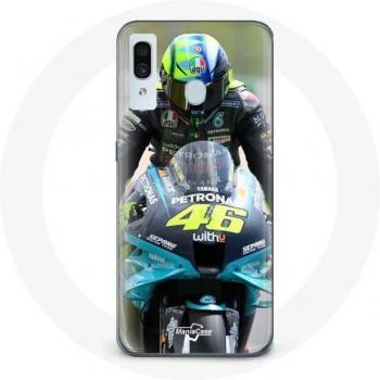 Carcasa para Samsung Galaxy A20 Valentino Rossi Corredor de Moto Rápido 46