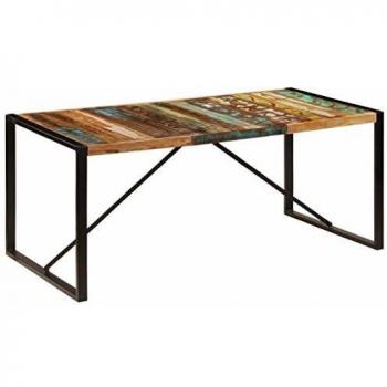 Tavolo da Pranzo Stile Retrò in Legno Anticato 180x90x75 cm