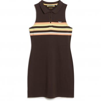 Robe polo femme Superdry en Jersey Marron Taille 42