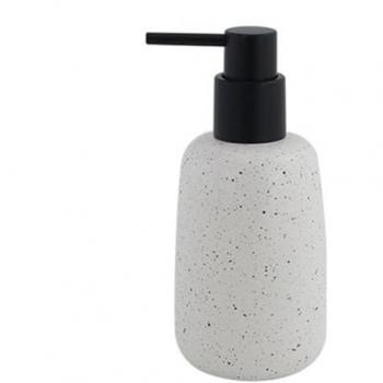 Porta-sapone liquido granitico in ceramica bianco – Cleafe