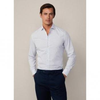 Hackett London Hombre 3XL Camisa Filcoupé Blanca de Algodón – Versión Outlet 2024