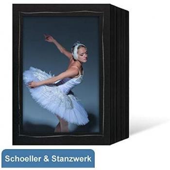 Endlos 13x18 schwarz mit silber gedruckter Tusche-Umrandung