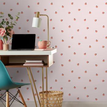 Skinny Dip Peachy Pink Peel & Stick Wallpaper