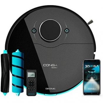 Cecotec Conga 9090 AI Robot Aspirateur Noir avec Télécommande