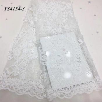 Malla transparente blanca para vestidos de novia, 5 yardas