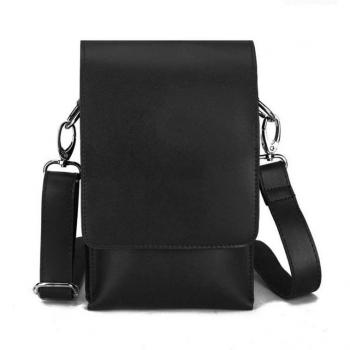 Portable Faux Leather Hair Comb Holder Pouch