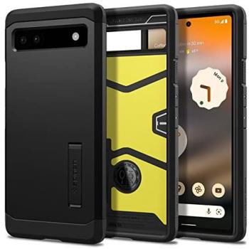 Spigen Tough Armor – Coque à Bumper Noir – Google Pixel 6a