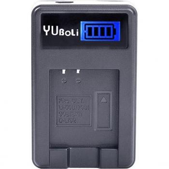 Batterie YUBOLI 1050mAh SLB-10A + Chargeur LCD USB pour Samsung HMX-U10 HMX-U100 SL720 HZ15W SL310W SL820 HZ10W ES60