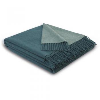 Plaid BIEDERLACK teal-green Wohndecken Gr. B/L: 130 cm x 170 cm, grün im Doubleface-Look