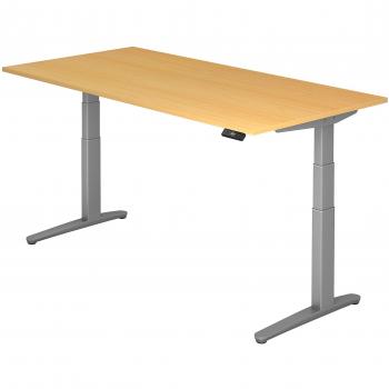Hjh OFFICE PRO XBHM 2E SS Scrivania – Faggio 200x100 regolabile in altezza elettrica