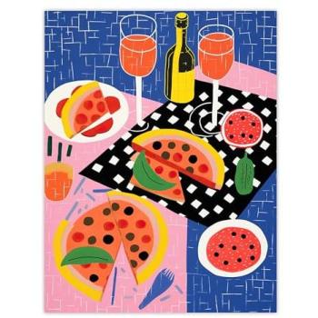 Blue Coo Kitchen Canvas – Pizza Night Print