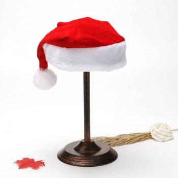 Long Plush Christmas Hat for Adults
